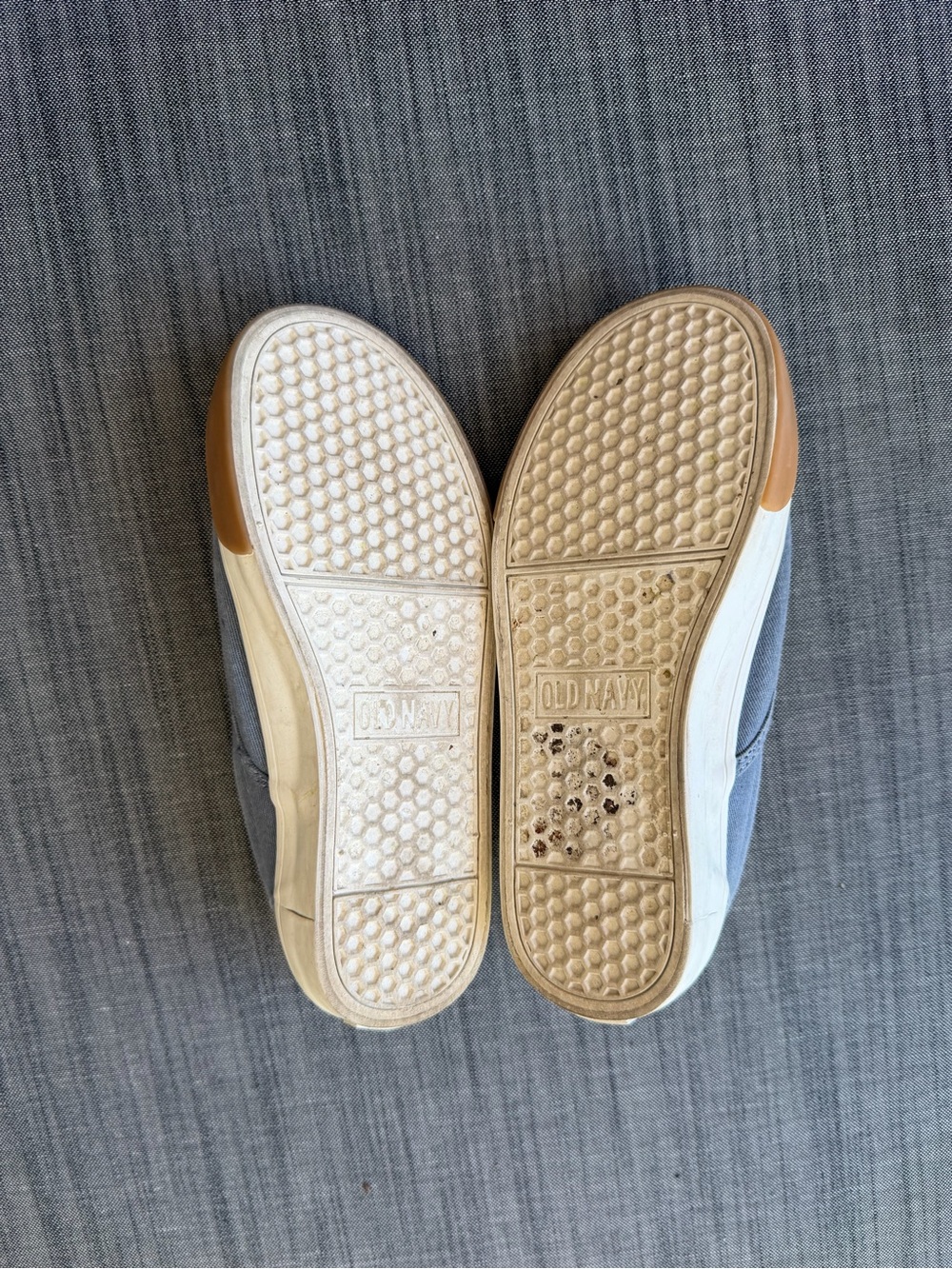 Old Navy Slip-On Canvas Sneakers in Slate Blue and Tan - Picture 4 of 6